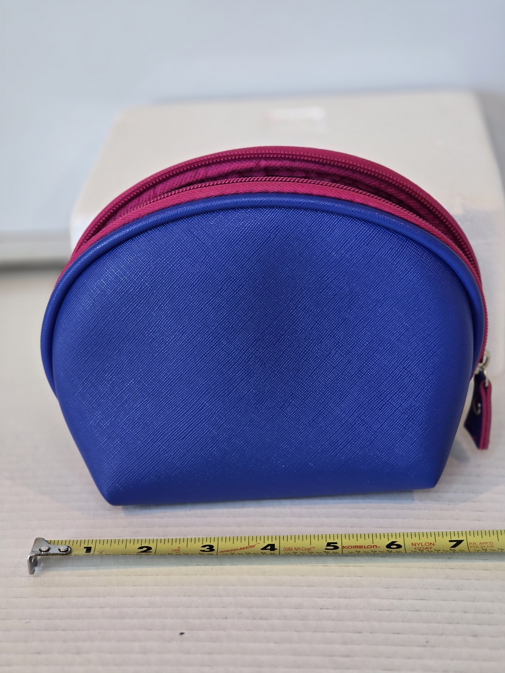 Macy's Blue & Hot Pink Travel Pouch